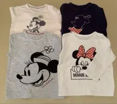 女の子用90サイズ　ミニーロンTユニクロ4点おまとめ