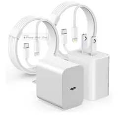 iPhone 充電器　PSE認定　Lightning ケーブル 2m付き　2個