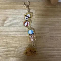 パンダコパンダ　ガチャ　ゆらゆら3連　キーホルダーのサムネイル