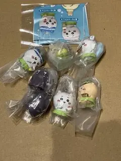 映画ちいかわ たべものいっぱいマスコット 6種セット　セミコンプ　島二郎なし