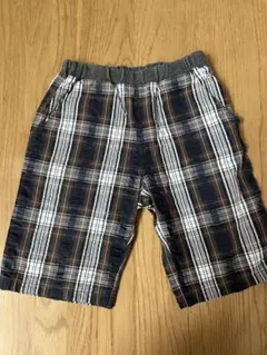 familiar 四分丈　チェック柄ハーフパンツ