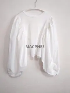 MACPHEE TOMORROWLAND　長袖カットソー　ホワイト