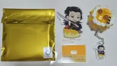 呪術廻戦 ケーキキーホルダー　アクリルスタンド　缶バッジ　夏油傑　羂索　2点