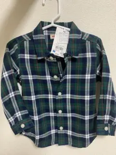 【新品】ミキハウス チェック柄シャツ 90サイズ