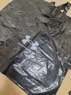 UNDER ARMOUR 黒い袋 3枚セット ショップ袋 ショッピングバッグ