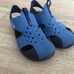 Nike ブルー　スリッポンサンダル