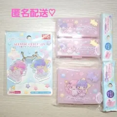 サンリオ　リトルツインスターズ　アクリルキーホルダー　コスメケース　キャンドゥ