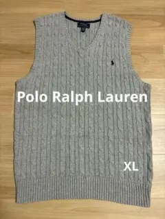 Polo by Ralph Lauren ケーブルニットベスト　グレー