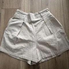 ⭐︎美品⭐︎レディース シアサッカーショートパンツ キュロット ベージュ Mサイズ