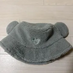 ディズニー　帽子　もこもこ　ボア　バケハ　ファンキャップ　ミント