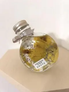 【最終値下げ】【インテリア雑貨】【花のある暮らし】【黄色】ハーバリウム　ピオニー