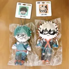 僕のヒーローアカデミア ヒロアカ ジロリぬいぐるみ 緑谷出久 爆豪勝己 2点