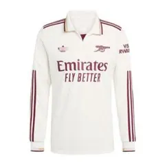 Arsenal 長袖ポロシャツ ホワイトL