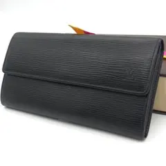 ルイヴィトン エピ 長財布 ポルトフォイユサラ 黒 ブラック 男女兼用