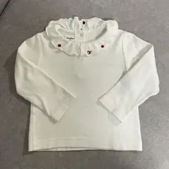 familiar フリル付き長袖シャツ 90