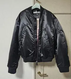 Acne Studios ボンバージャケット ロゴグラム ブラック 46