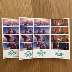 ズートピア2 フィルム風ステッカー 3枚セット 入場者特典 非売品