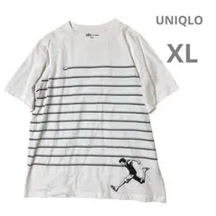 ONE PIECEコラボ ユニクロTシャツ XLキャラクター ルフィ　ゆったり
