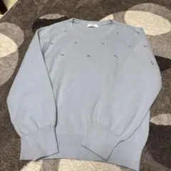 a.v.v ライトブルー 長袖ニット
