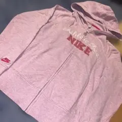 00s old NIKE 短丈 ジップパーカー y2k テックロゴ デカロゴ