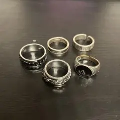 シルバーリングセット 5点