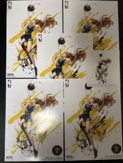 新品未使用 ワンピース NBA ポスター ステッカー エース 6点セット 新品未使用 ワンピース NBA ポスター ステッカー エース 6点セット