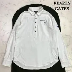 サイズ5★パーリーゲイツ ゴルフ柄ジャガード 長袖カットソー メンズ　E135