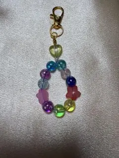 カラフルビーズキーホルダー