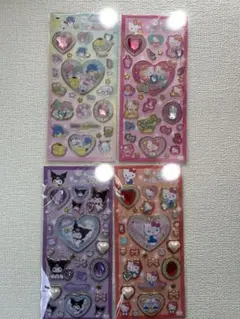 サンリオ キラキラジュエルシール 4枚セット まとめ売り