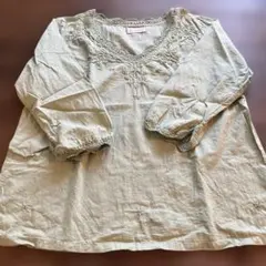 Shanti2薄いグリーンの刺繍入りチュニックのサムネイル