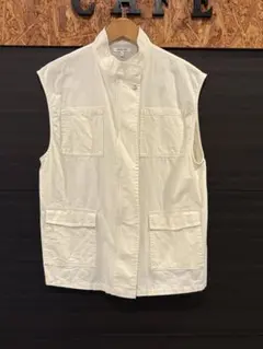 【ほぼ未使用】AND YUA ANY ホワイト ミリタリージャケット F