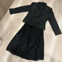 フォーマルスーツ　スカート スーツ　ブラック 9号