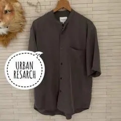 【URBAN RESEARCH】オリーブ 半袖バンドカラーシャツ Lサイズのサムネイル
