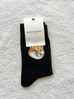 新品MAISON KITSUNE フォックス ヘッド ソックスBLACKのサムネイル