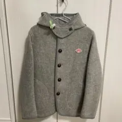 DANTON ダントン　フード付き　ウールコート グレー　34 襟留め付き