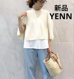 新品 完売色 YENN イェン ケープニットプルオーバー　アイボリー