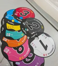 競輪　小倉競輪　G1競輪祭　車番応援グッズ　うちわ風　計９枚　ガールズケイリン