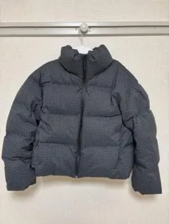 【UNIQLO】ダウンジャケット グレーチェック