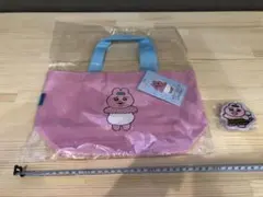 おぱんちゅうさぎ　帆布ランチバッグ　ワッペンバッジ2 みつばち　セットのサムネイル