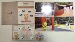香港ディズニー ダッフィー 探索クエスト マップ　缶バッチ　ノベルティ