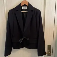 美品　テーラードジャケット　ラメ入り黒　Sサイズ