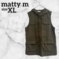 matty m【XL】ミリタリージャケットオリーブグリーン 海外古着