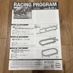 【競馬】レーシングプログラム　2025年8月31日（日）