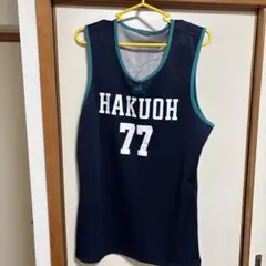 adidas HAKUOH バスケットボール タンクトップ 77番 白鴎大学のサムネイル