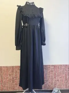 Jamieエーエヌケー 地雷系ワンピースブラックフリルワンピース