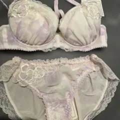 花柄レース ブラジャーショーツセット　C65 M