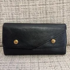 イルビゾンテ　ダブルフラップ長財布　ブラック