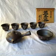 萬古焼  白梅造  煎茶器５客  急須セット Amazon.co.jp: 煎茶道具 萬古焼 急須 茶器 白梅造 : ホーム