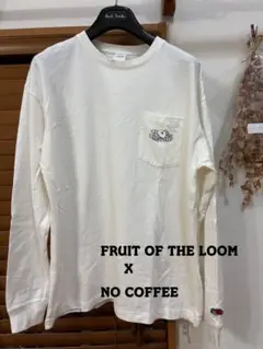 FRUIT OF THE LOOM✖️NO COFFEE コラボ長袖Tシャツのサムネイル