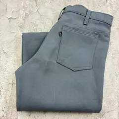 80s　USA製　リーバイス　フレア　ボトムス　スラックス　古着　グレー　W33